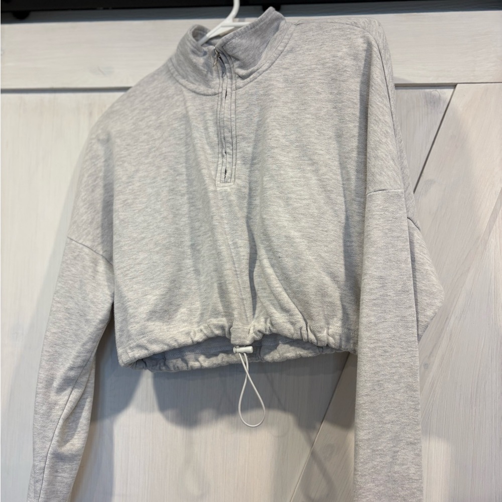 Garage grey Women's Half-Zip Pullover Top